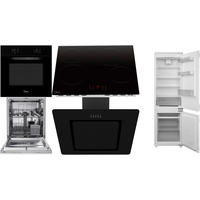 ELEKTROGERÄTESET PowerSet1  - Edelstahlfarben/Schwarz, Basics, Glas/Metall - Midea