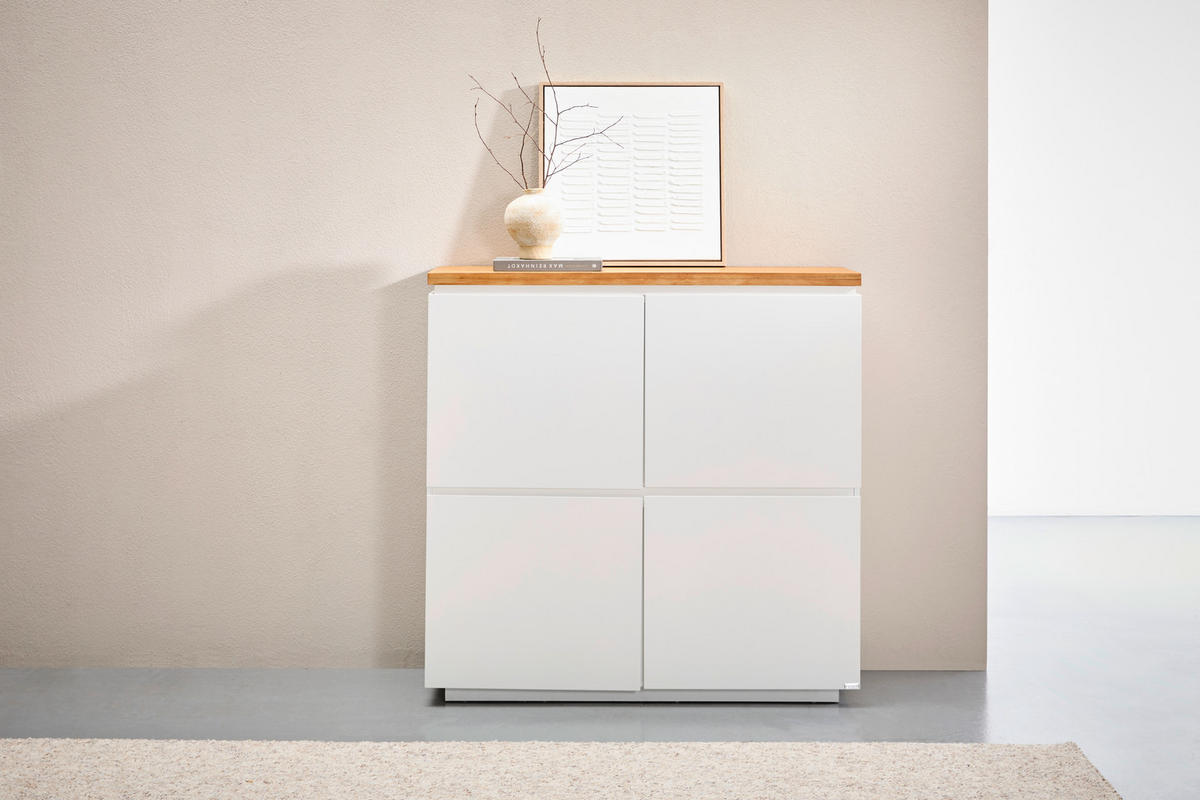 HIGHBOARD  120/120/41,5 cm  - Eichefarben/Weiß, KONVENTIONELL, Holz/Holzwerkstoff (120/120/41,5cm) - Novel