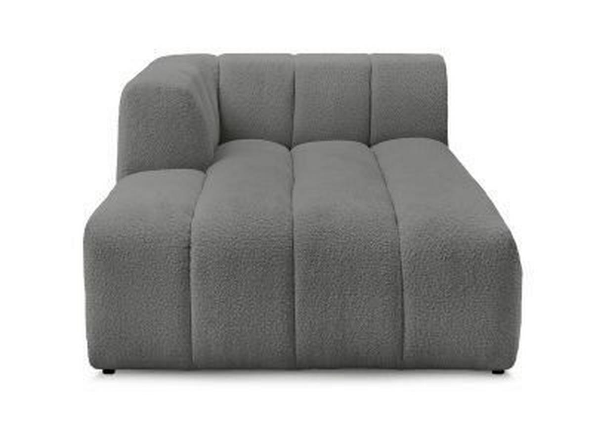 SOFAELEMENT ANNECY Bouclé Dunkelgrau  - Dunkelgrau/Schwarz, MODERN, Kunststoff/Textil (120/72/170cm)