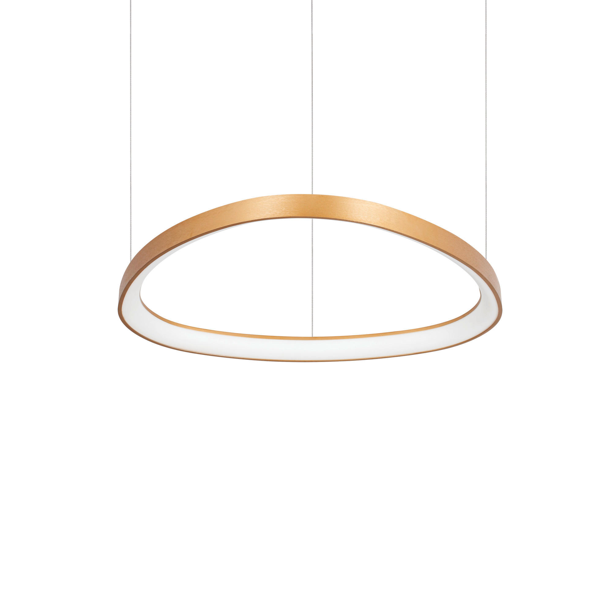 LED-HÄNGELEUCHTE Gemini 61/28,5/151,5 cm   - Messingfarben, Design, Kunststoff/Metall (61/28,5/151,5cm) - Ideal Lux