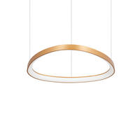 LED-HÄNGELEUCHTE Gemini 61/28,5/151,5 cm   - Messingfarben, Design, Kunststoff/Metall (61/28,5/151,5cm) - Ideal Lux
