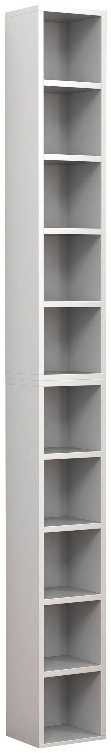 CD-REGAL Weiß  - Weiß, Design, Holzwerkstoff (40/94/17cm) - MID.YOU