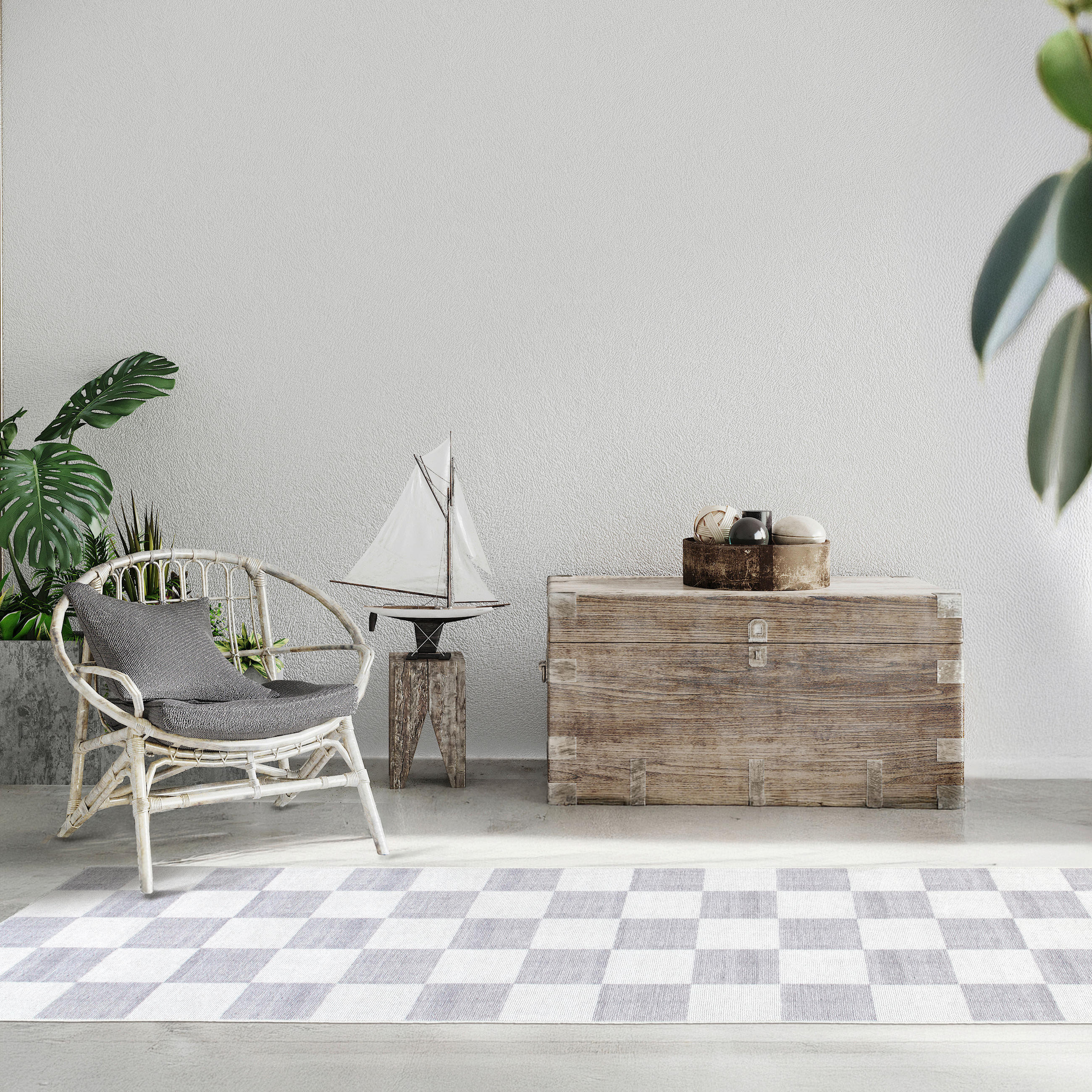 LÄUFER 80/250 cm MESIO JACK  - Hellgrau/Grauweiß, Design, Kunststoff/Textil (80/250cm) - Lindorug
