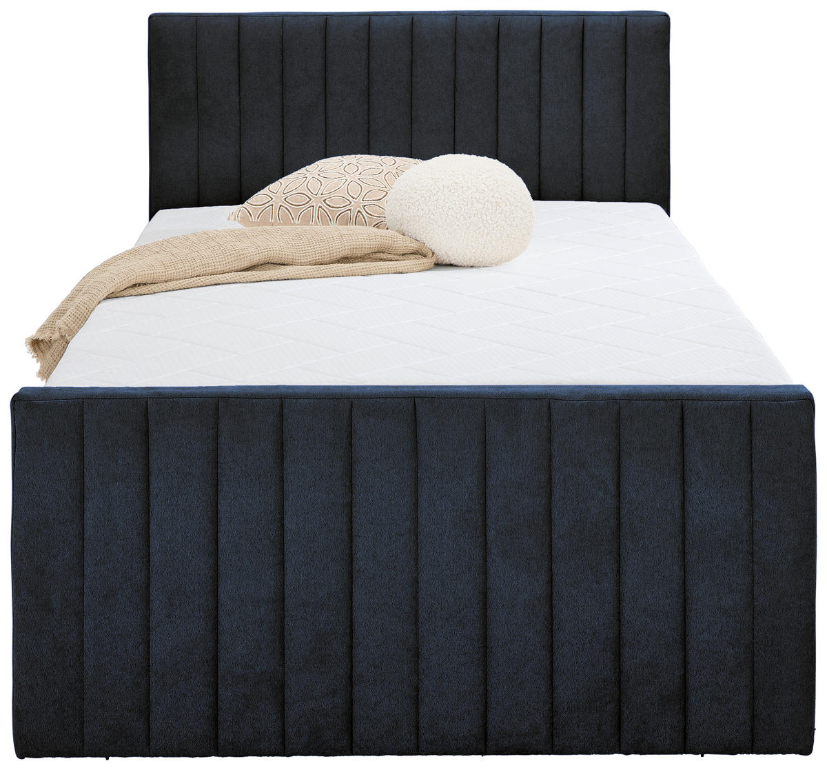 BOXBETT 90/200 cm  in Anthrazit  - Anthrazit/Schwarz, KONVENTIONELL, Kunststoff/Textil (90/200cm) - Boxxx