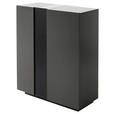 HIGHBOARD in 96/115/42 cm - Dunkelgrau, Natur, Glas/Holzwerkstoff (96/115/42cm) - Novel