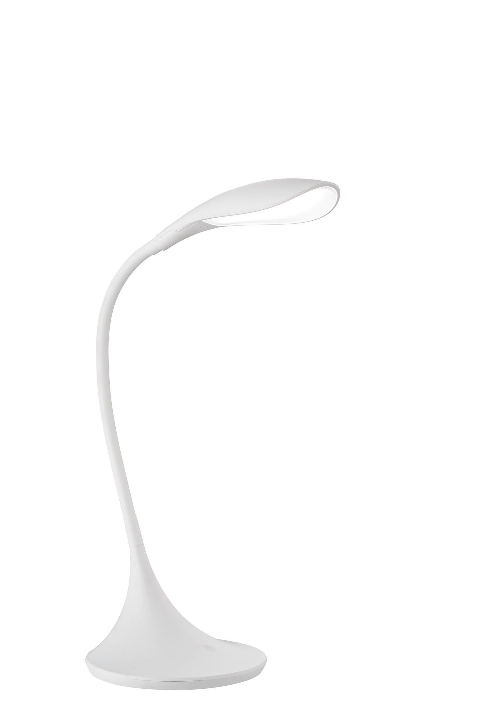LED-SCHREIBTISCHLEUCHTE Nil 17,00/37,50/40,00 cm   - Weiß, Design, Kunststoff (17,00/37,50/40,00cm) - Fischer & Honsel