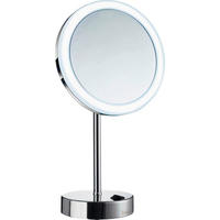 SCHMINKSPIEGEL     - Chromfarben, Basics, Glas/Metall (20/38/12cm) - Smedbo