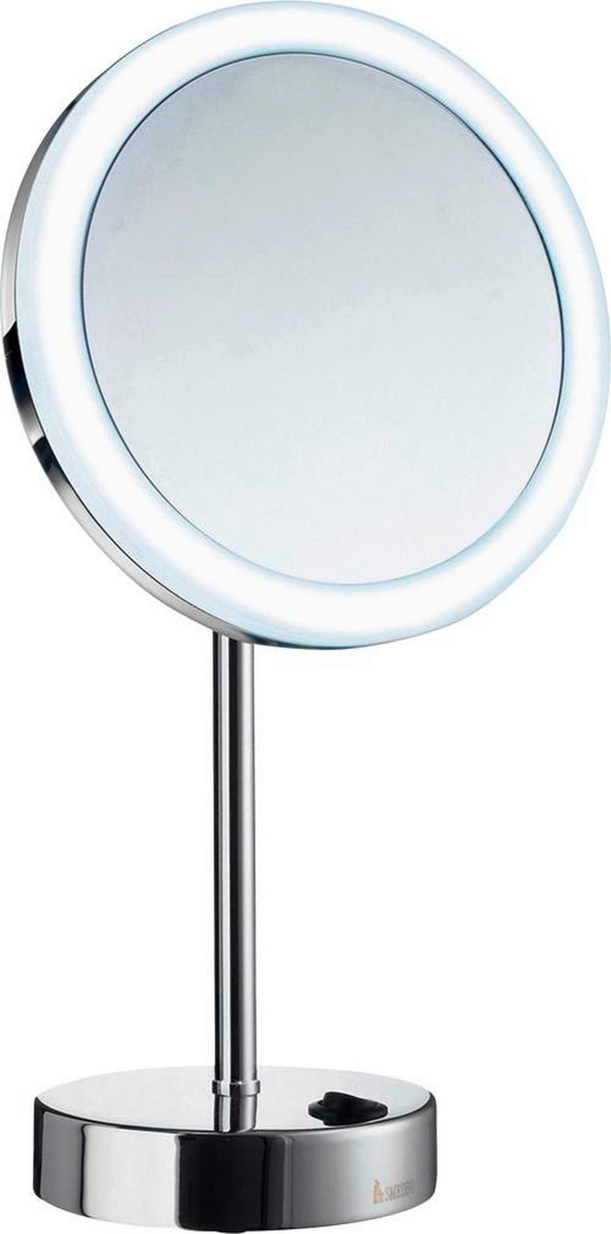SCHMINKSPIEGEL     - Chromfarben, Basics, Glas/Metall (20/38/12cm) - Smedbo
