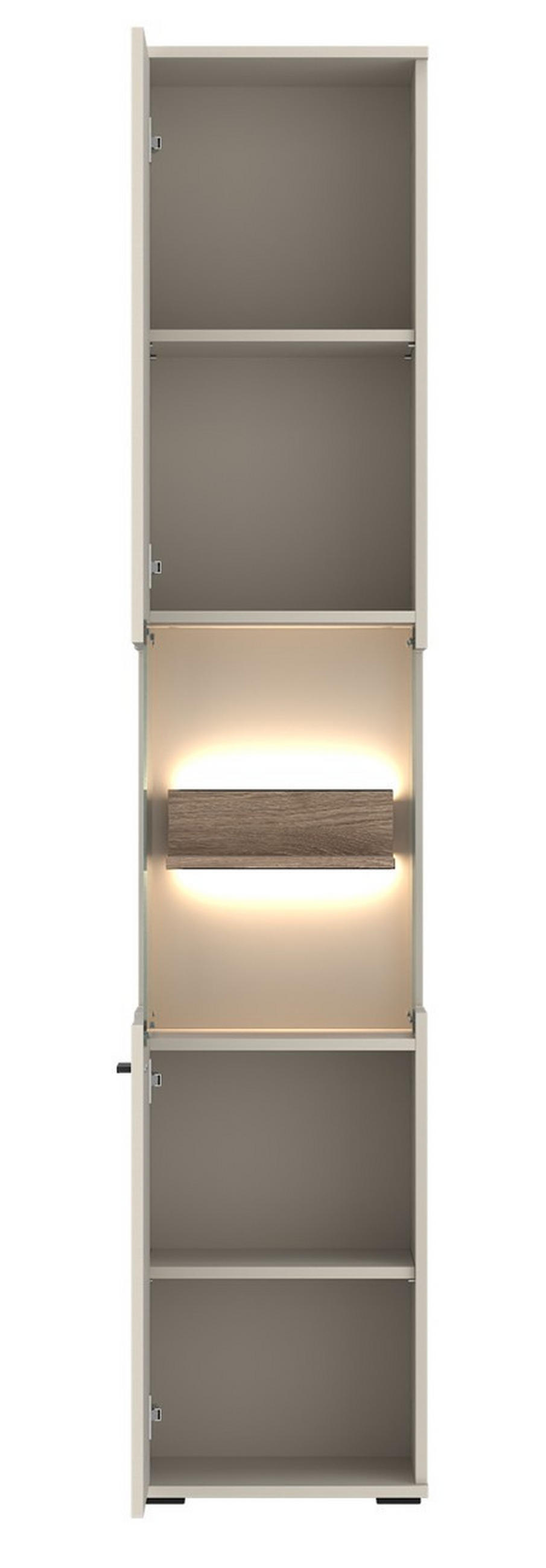VITRINE  in   - Beige, Design, Holzwerkstoff (40/197,7/37cm) - Livetastic