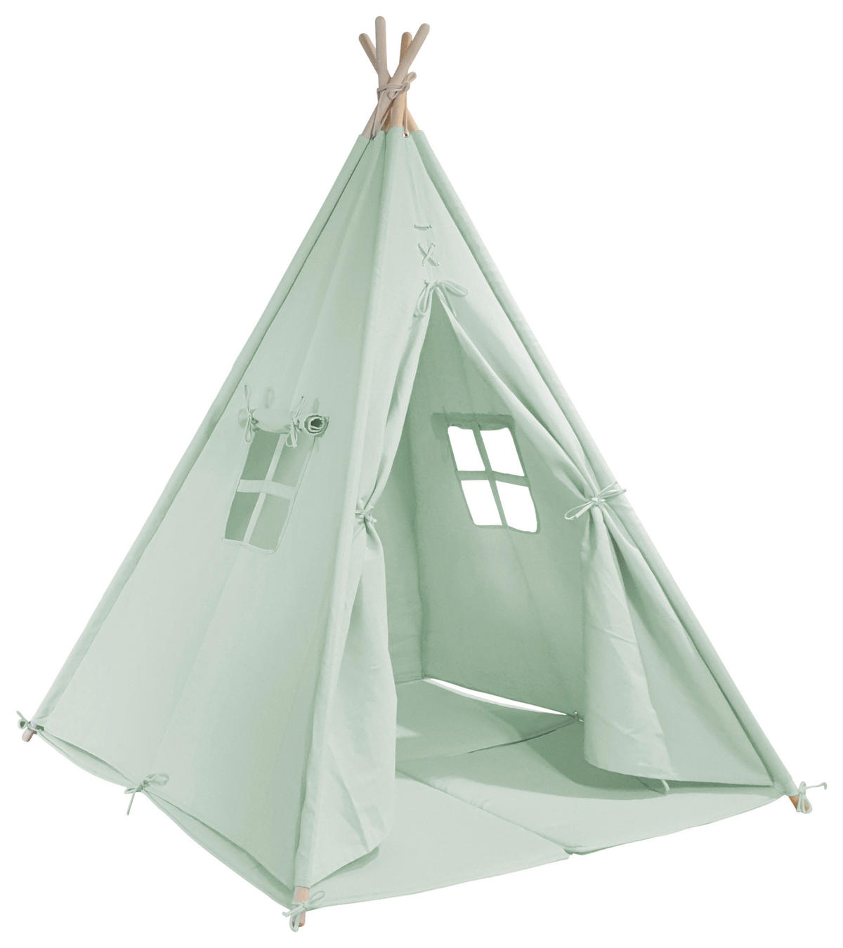 SPIELZELT - Grün, KONVENTIONELL, Holz/Textil (120/160/120cm) - Ambia Garden