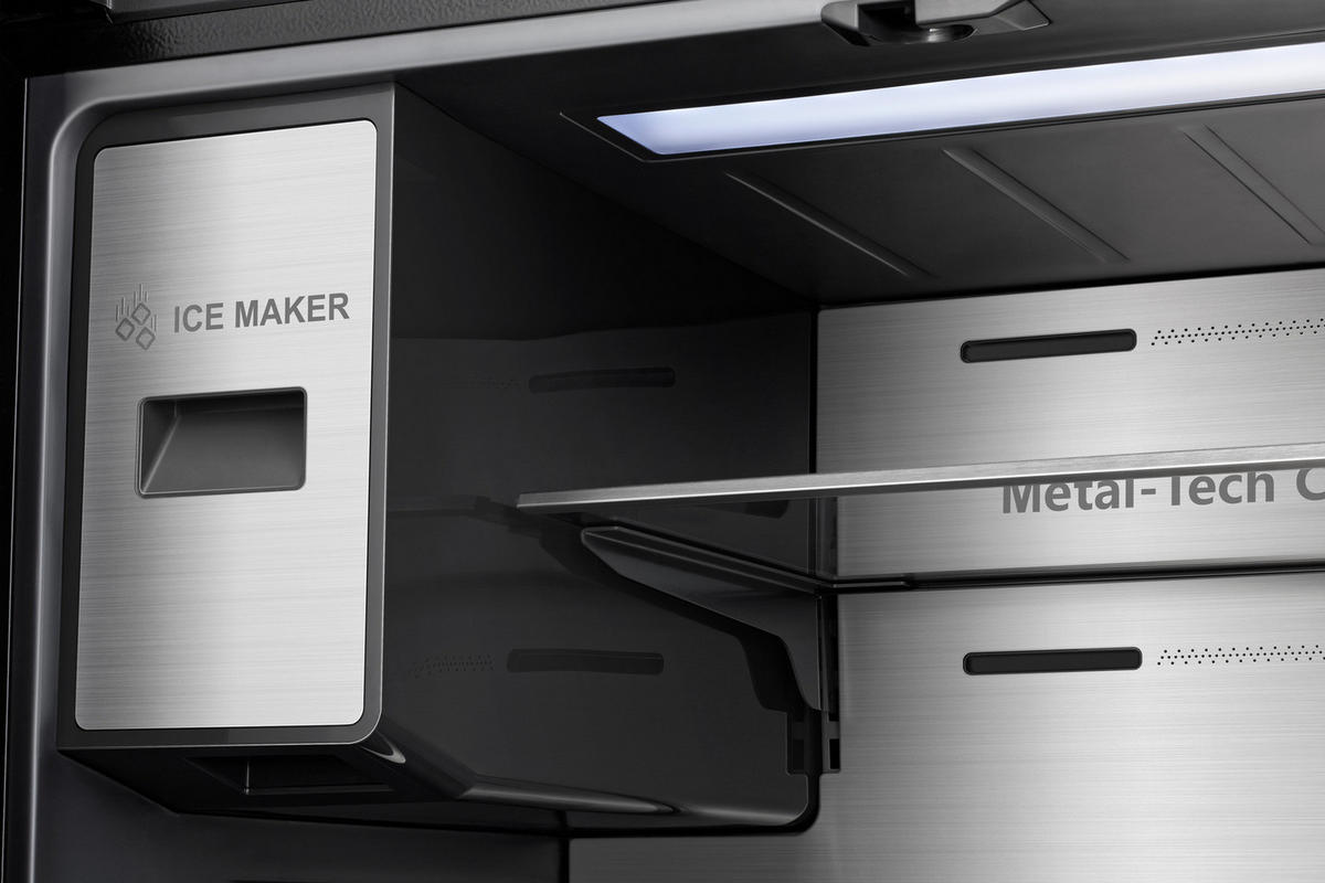 FRENCH-DOOR 91,4/178,5/72,5 cm RQ760N4IFE  - Schwarz, Trend (91,4/178,5/72,5cm) - Hisense