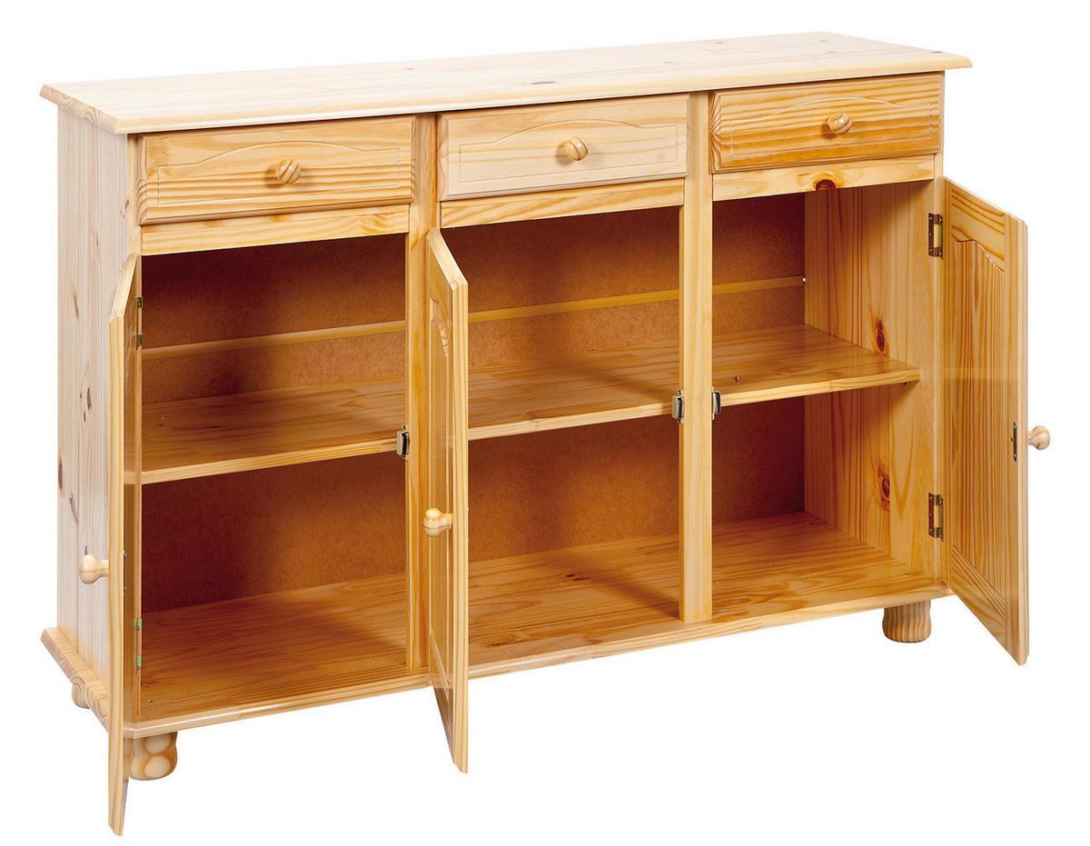 KOMMODE 130/87/43 cm  in Naturfarben  - Naturfarben, Lifestyle, Holz (130/87/43cm) - MID.YOU
