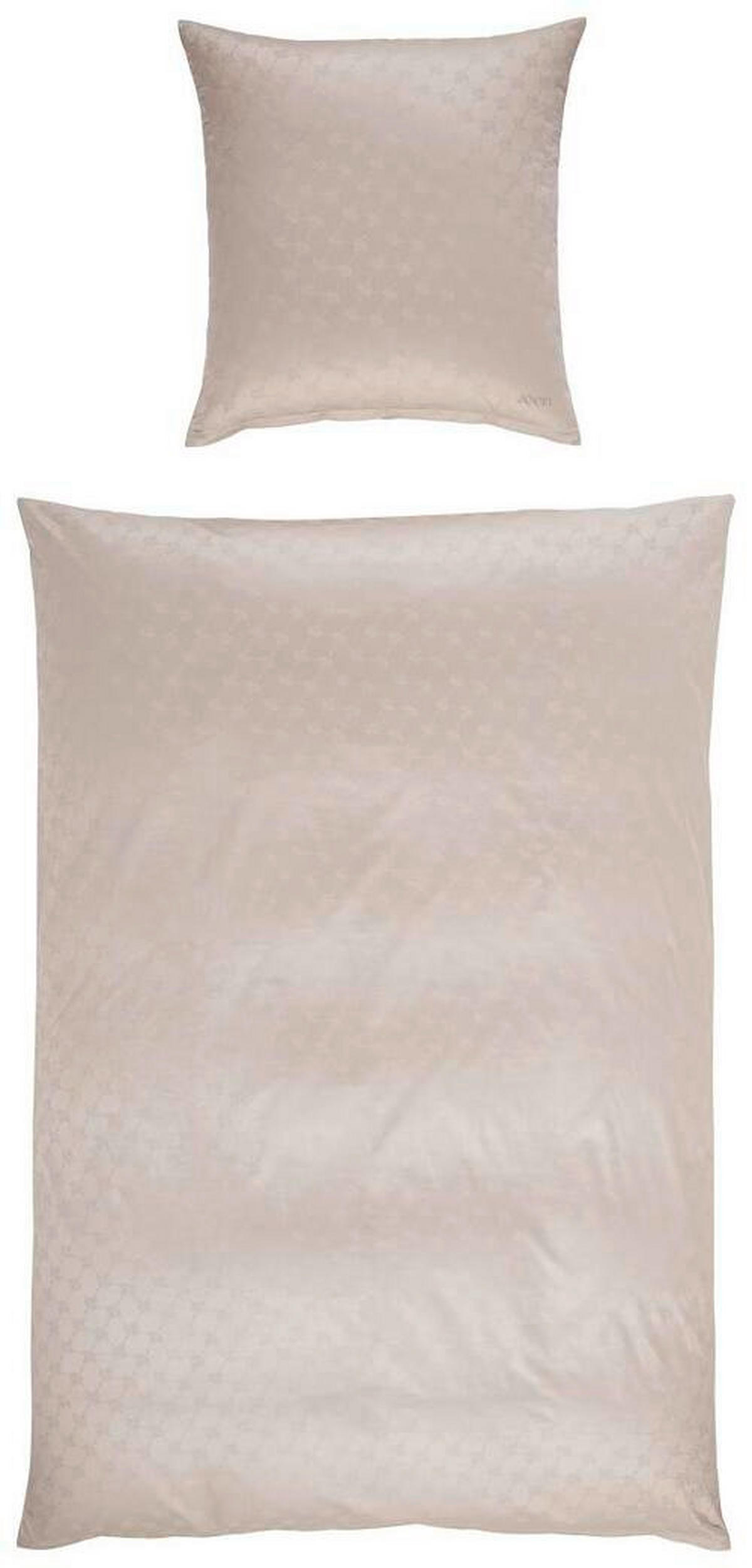 BETTWÄSCHE Jacquard 155/220 cm  - Sandfarben, Basics, Textil (155/220cm) - Joop!