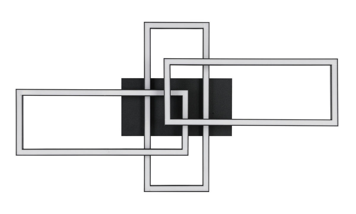LED SVJETILJKA STROPNA  - bijela/crna, Trend, metal/plastika (62/34/8,7cm) - Novel