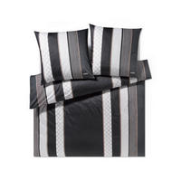 BETTWÄSCHE 3-teilig JOOP! CORNFLOWER STRIPES Jersey 200/200 cm  - Grau, Basics, Textil (200/200cm) - Joop!