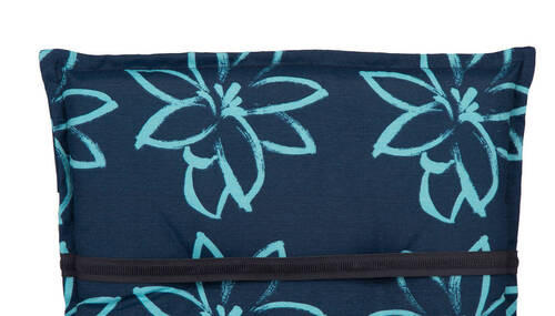 RELAXSESSELAUFLAGE Blume  - Blau, Design, Textil (171/50/6cm) - Gardenson