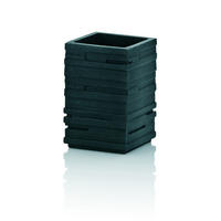 ZAHNPUTZBECHER Kunststoff  - Schwarz, Basics, Kunststoff (7/7/10,5cm) - Kela