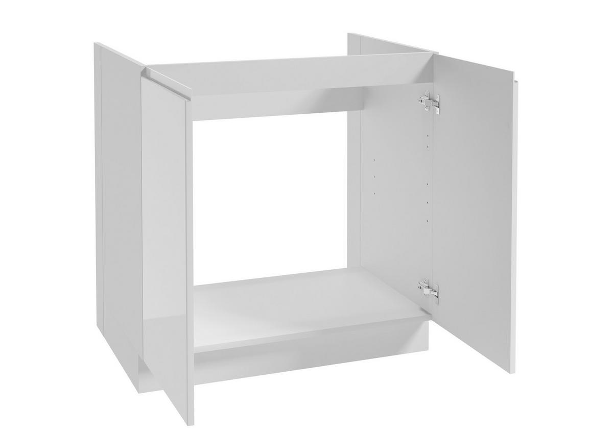 KUCHYNSKÝ BLOK BEZ SPOTREBIČO - biela/biela s vysokým leskom, Design, kompozitné drevo (204cm) - MID.YOU