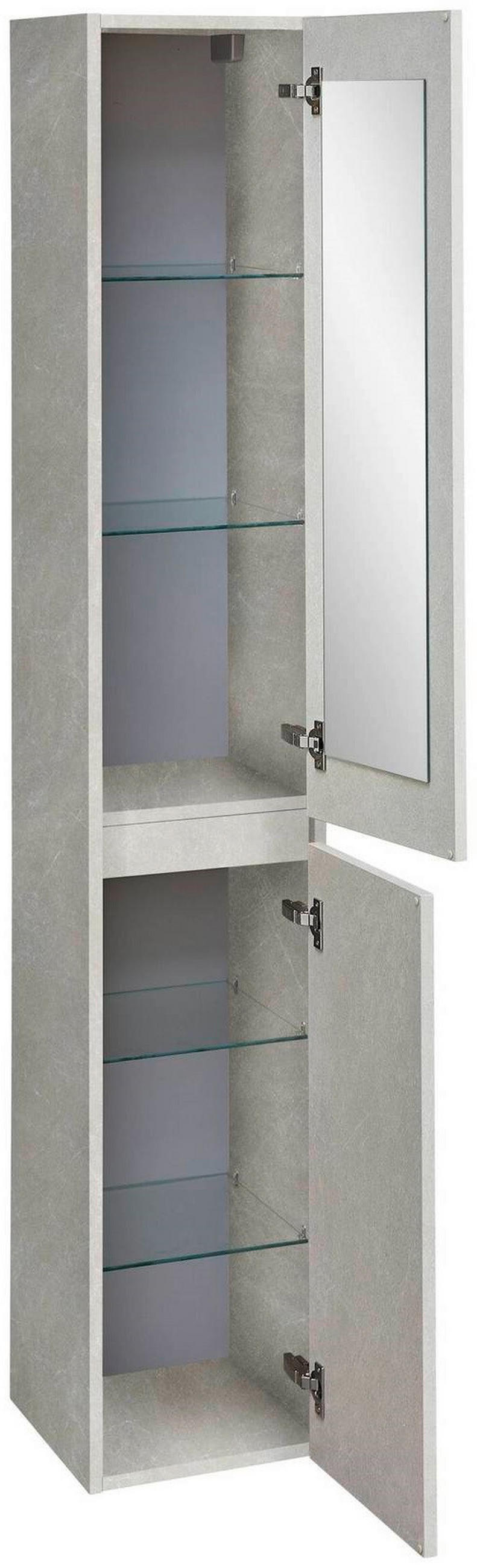 HOCHSCHRANK 30/171/33 cm  - Sandfarben, KONVENTIONELL, Glas/Holzwerkstoff (30/171/33cm) - Sadena