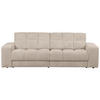 2-SITZER-SOFA Second date gerippt Beige  - Beige/Schwarz, Design, Kunststoff/Textil (226/78/99cm) - Livetastic