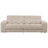 2-SITZER-SOFA Second date gerippt Beige  - Beige/Schwarz, Design, Kunststoff/Textil (226/78/99cm) - Livetastic