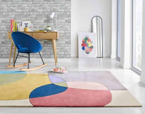 VLNĚNÝ KOBEREC, 170/120 cm, vícebarevná - vícebarevná, Basics, textil (170/120cm)