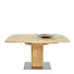 ESSTISCH Wildeiche furniert Eichefarben - Edelstahlfarben/Eichefarben, KONVENTIONELL, Holz/Metall (150/90/75cm) - Venjakob