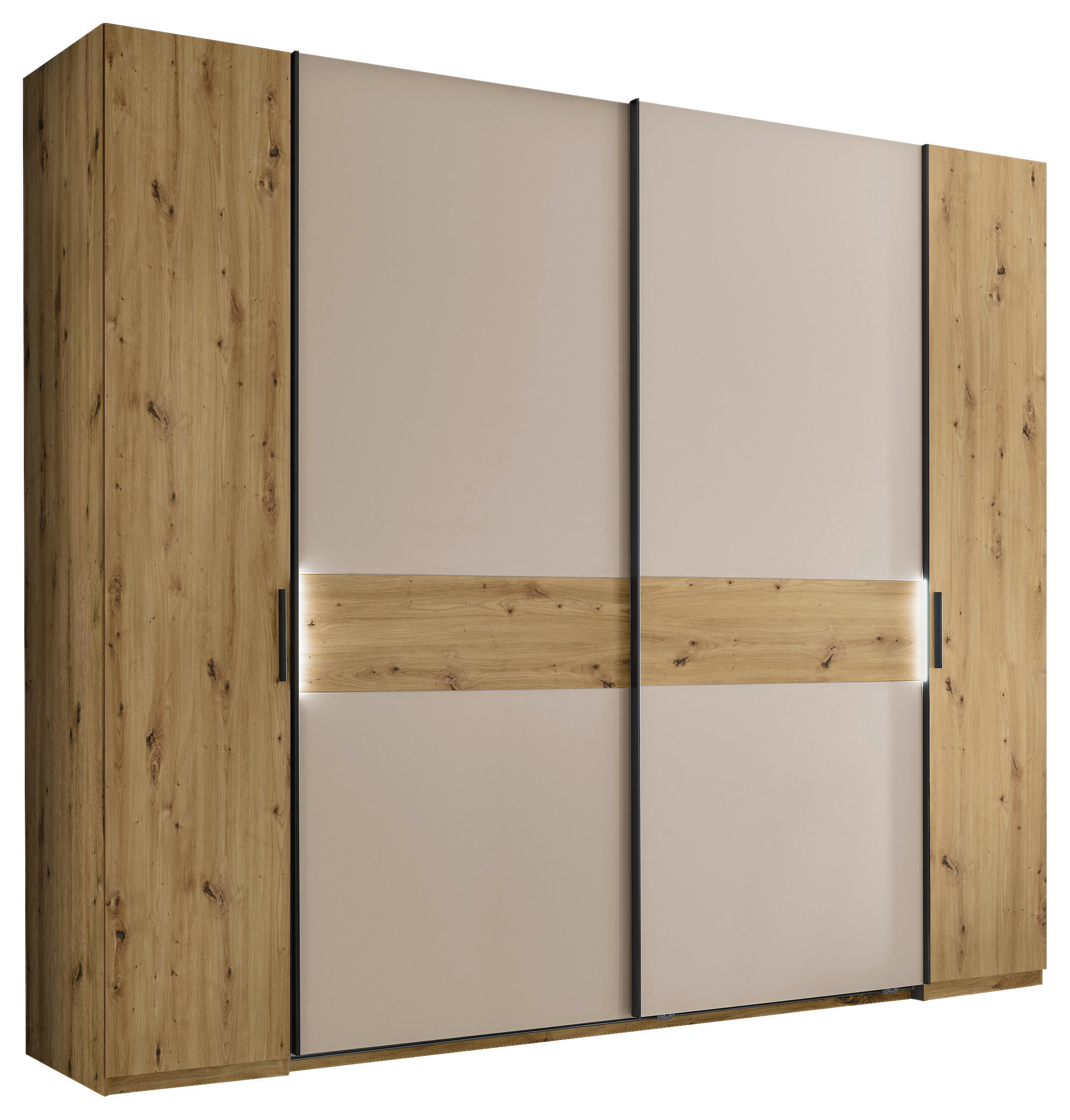 Carryhome KOMBINOVANÁ SKŘÍŇ, kašmírová, dub artisan, 267/225/62 cm