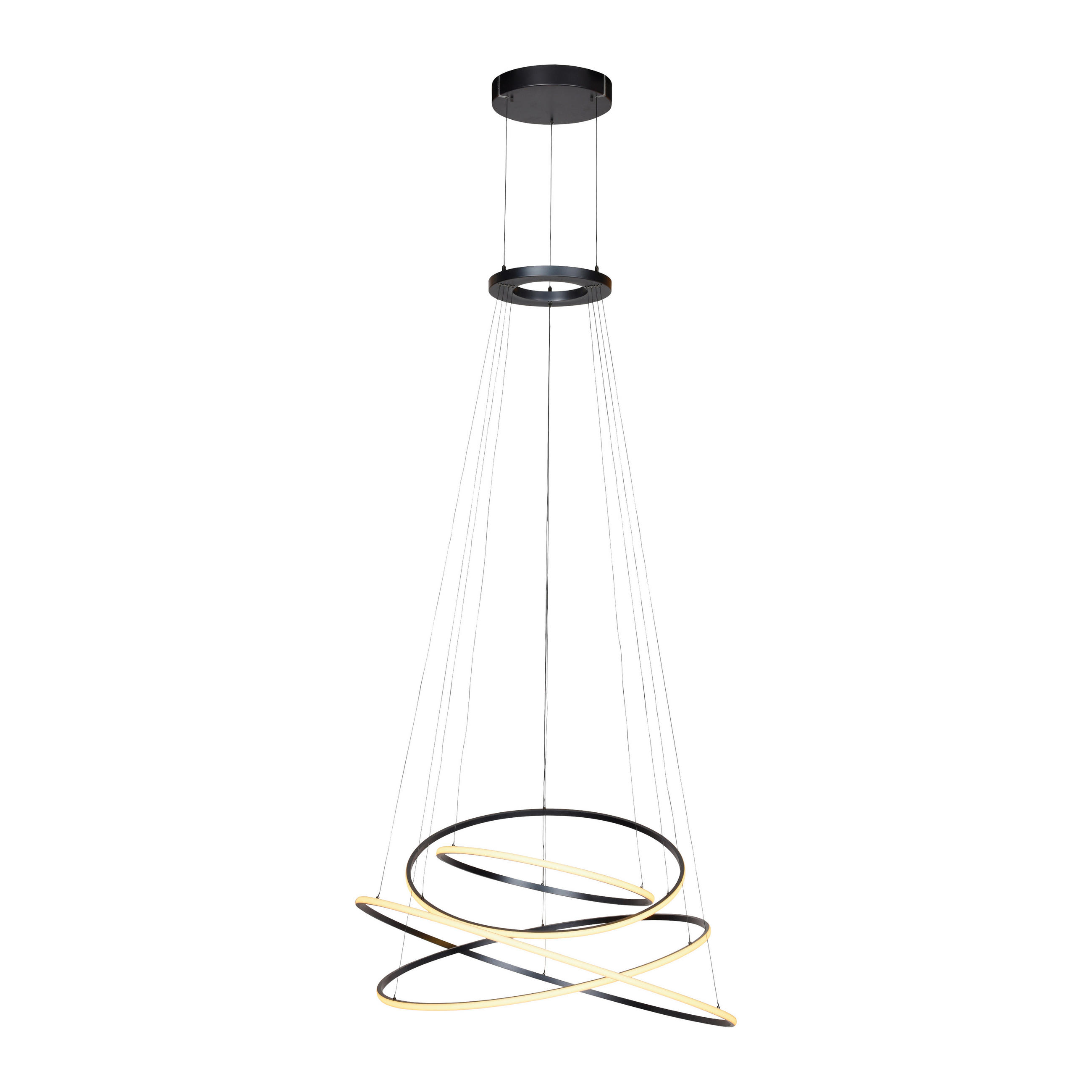 LED-PENDELLEUCHTE 110/110/600 cm  - Grau, Design, Kunststoff/Metall (110/110/600cm) - Neuhaus PURE