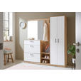 GARDEROBE  in 180/195/38 cm  - Weiß/Eiche Artisan, Basics, Holzwerkstoff (180/195/38cm) - Xora