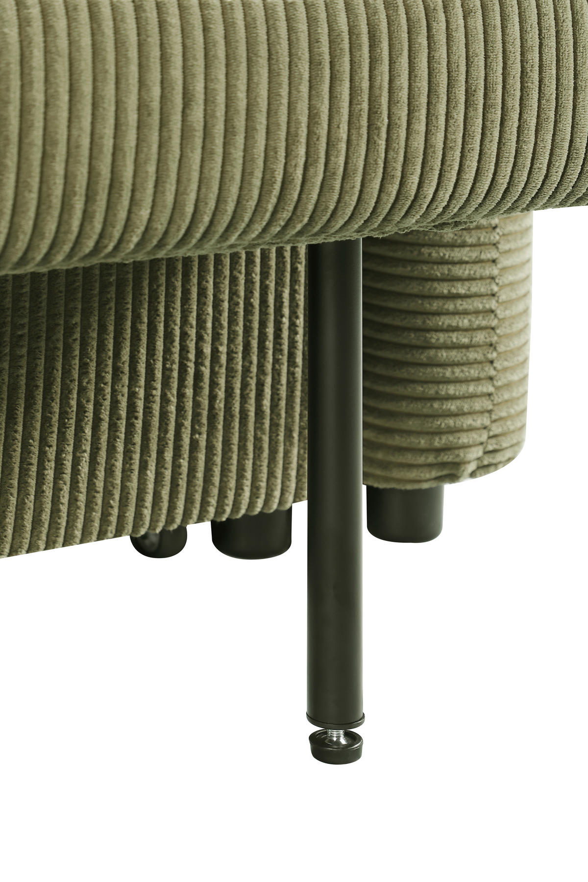 SCHLAFSOFA Cord Grün  - Schwarz/Grün, Design, Kunststoff/Textil (150/86/90cm) - MID.YOU