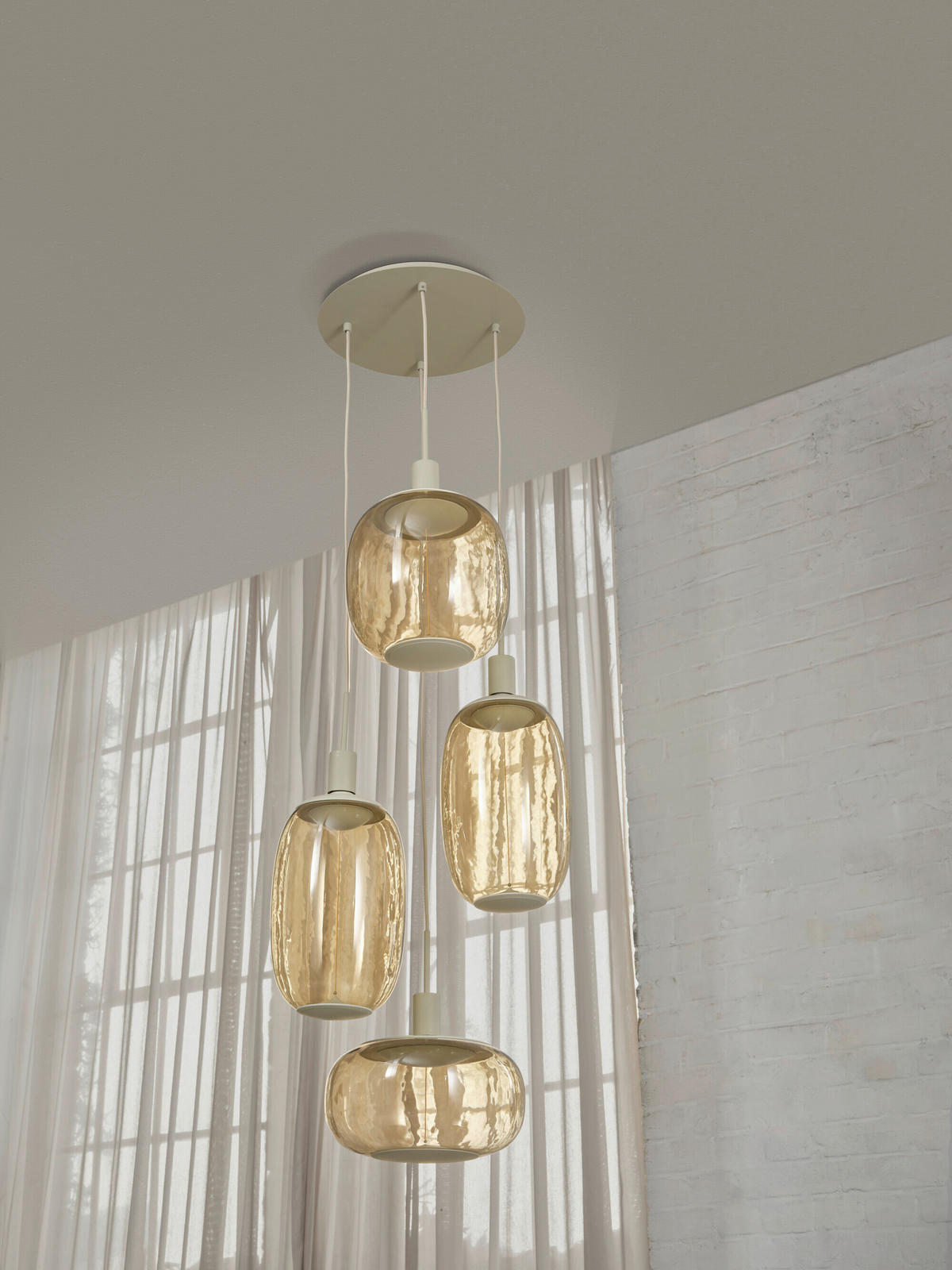 ohne Gläser 35/200 cm  - Beige, Basics, Metall (35/200cm) - Osram