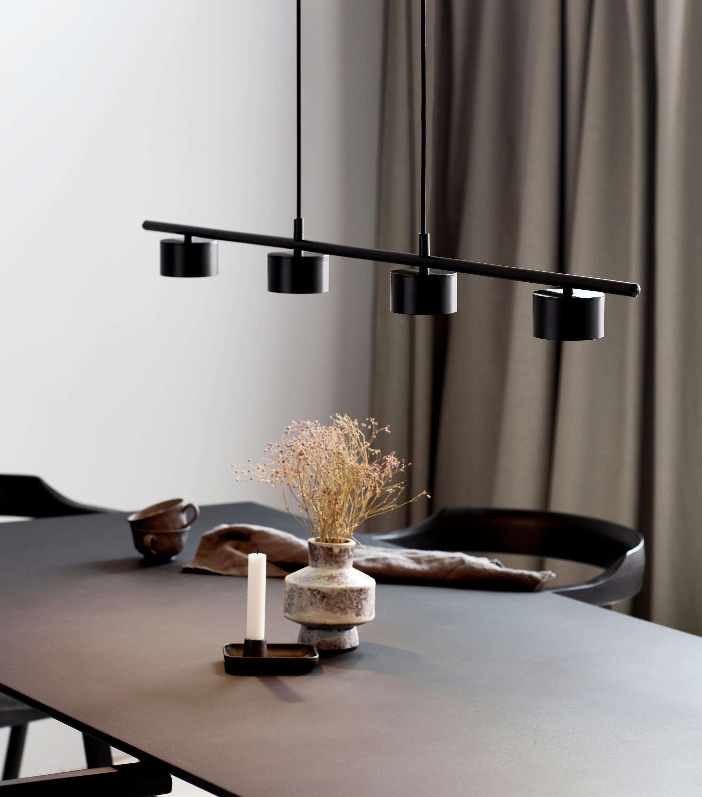 LED-HÄNGELEUCHTE Clyde 115/8,5 cm   - Schwarz, Design, Metall (115/8,5cm) - Nordlux