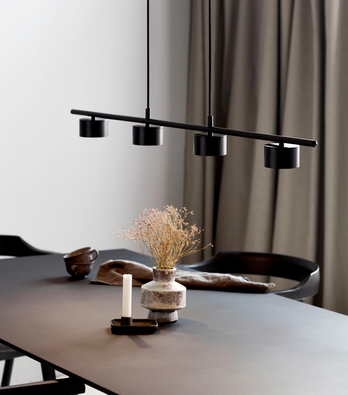LED-HÄNGELEUCHTE Clyde 115/8,5 cm   - Schwarz, Design, Metall (115/8,5cm) - Nordlux