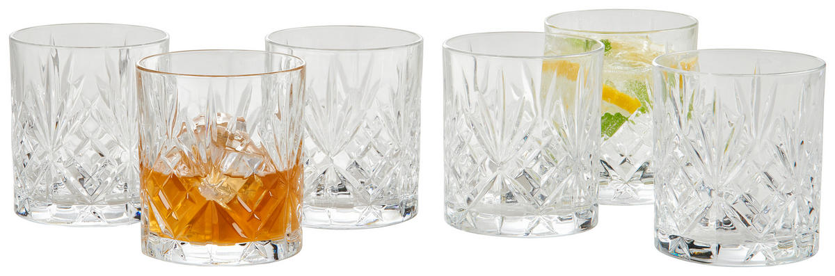 GLÄSERSET Stella 6-teilig  - Transparent, Konventionell, Glas (300ml) - Novel