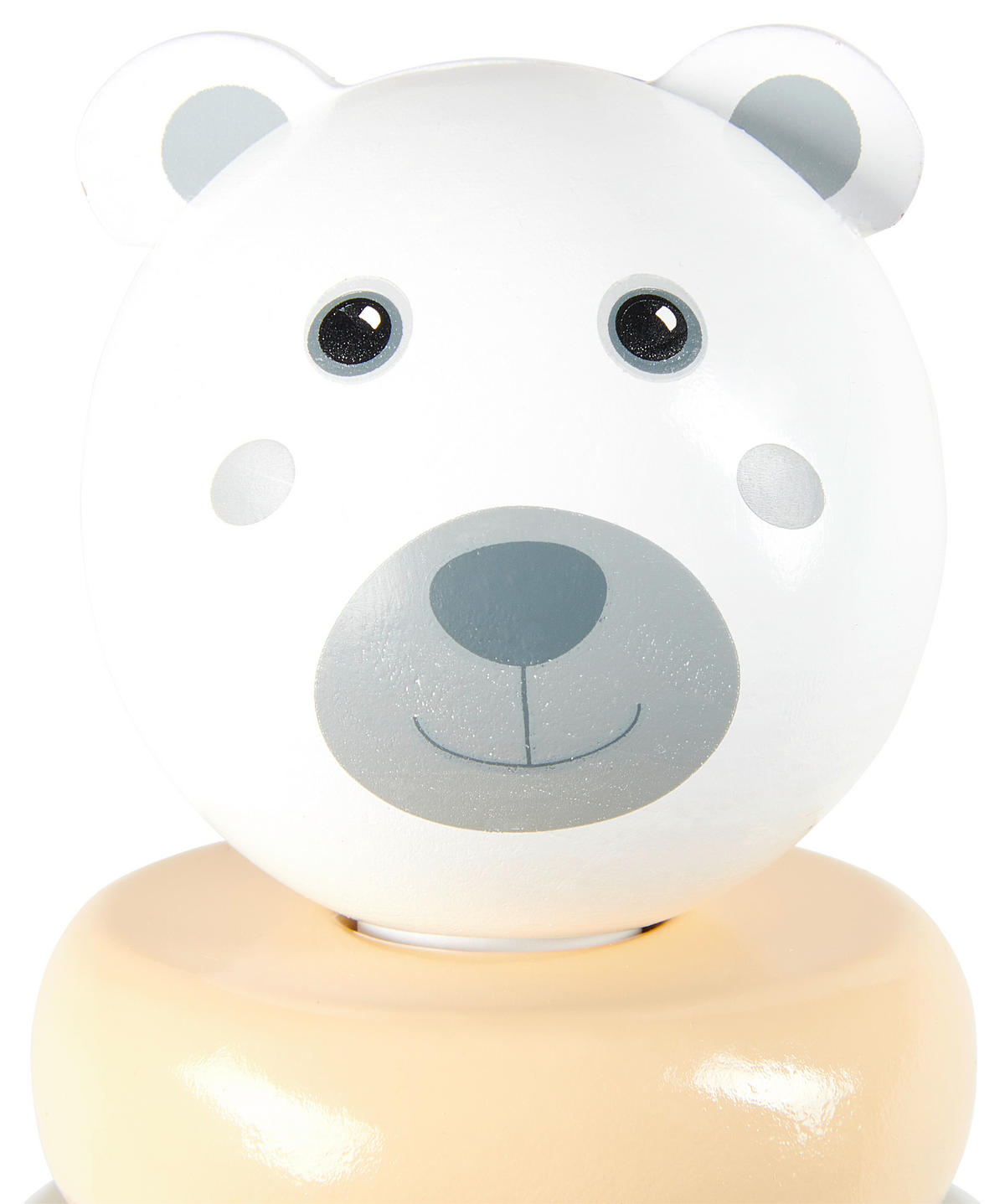 SKLADACIA VEŽA - sivá/biela, Trend, drevo (12/18,5cm) - My Baby Lou
