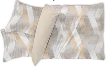 Novel OBOUSTRANNÉ POVLEČENÍ, satén, krémová, 140/220 cm