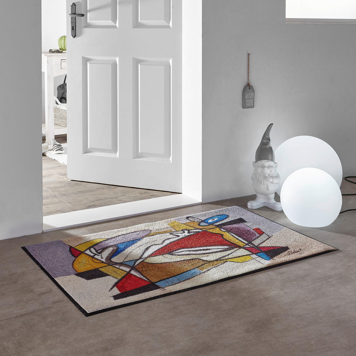 FUßMATTE  75/120 cm  Multicolor  - Multicolor, Basics, Kunststoff/Textil (75/120cm) - wash+dry