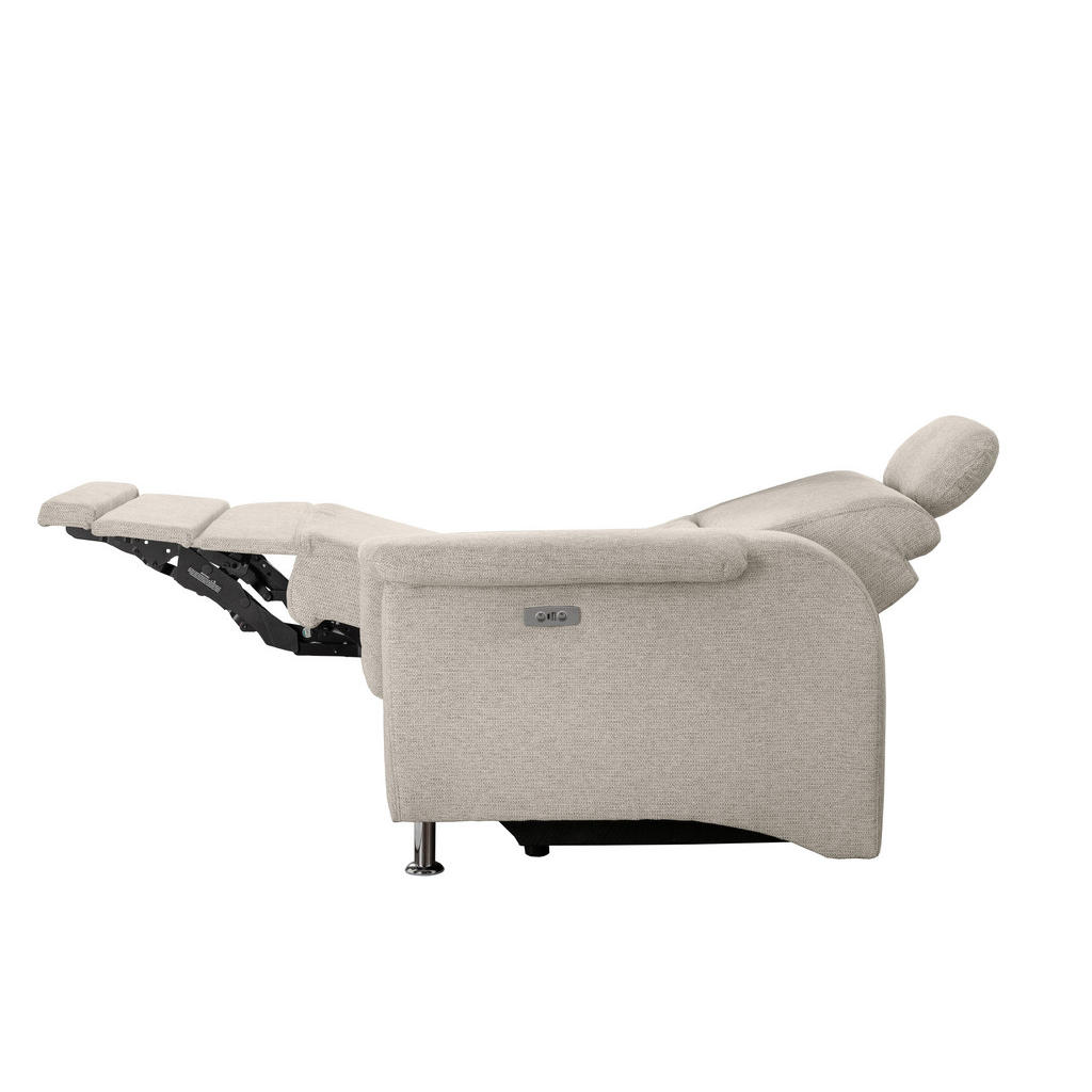 Thumbnail - Livetastic Ecksofa, Beige, Textil, Uni, 4-Sitzer, L-Form, 231x165 cm, Made in EU, USB-Anschluss, Relaxfunktion, Rücken e...
