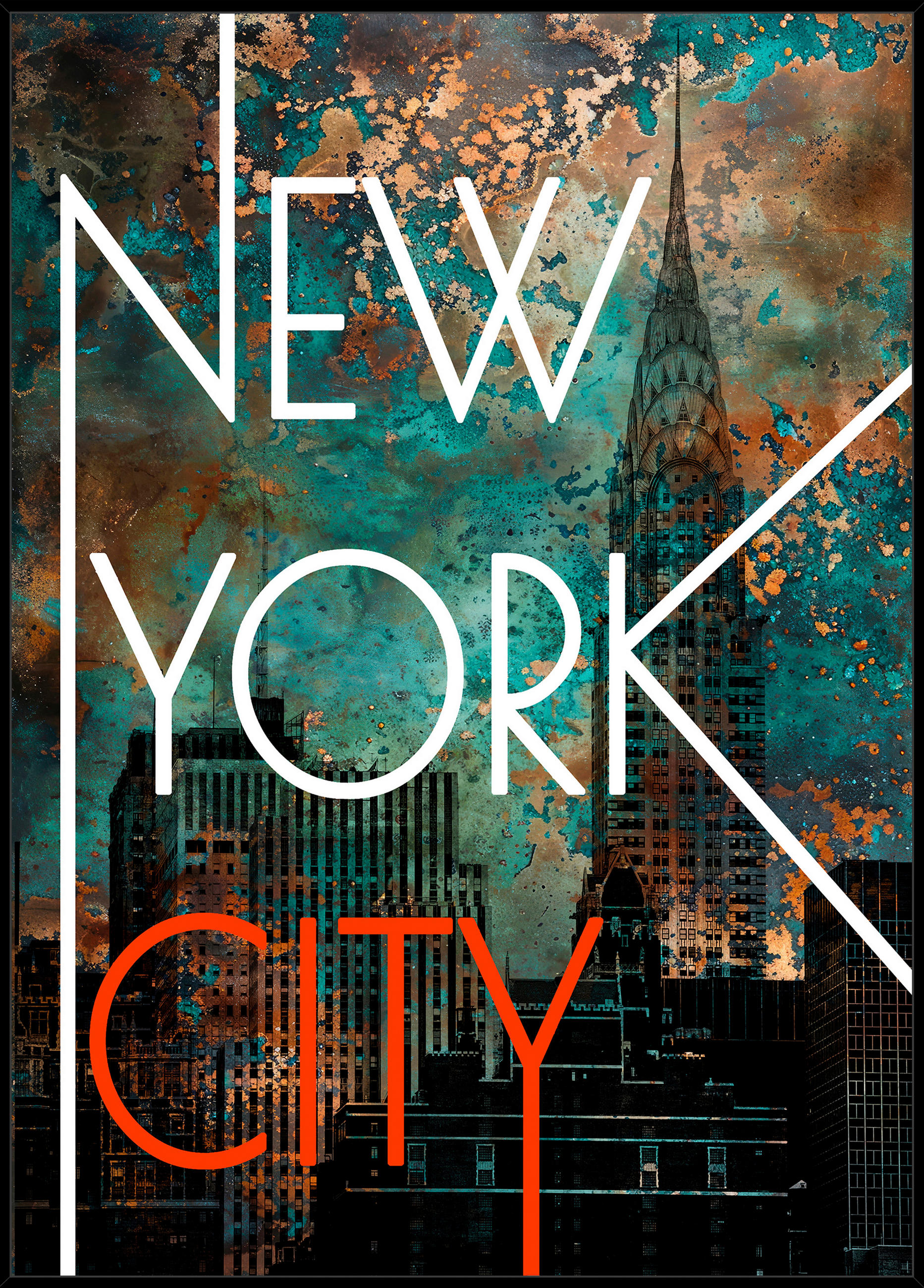 GLASBILD 50/70 cm  - Multicolor/Schwarz, LIFESTYLE, Glas/Holzwerkstoff (50/70cm) - Monee