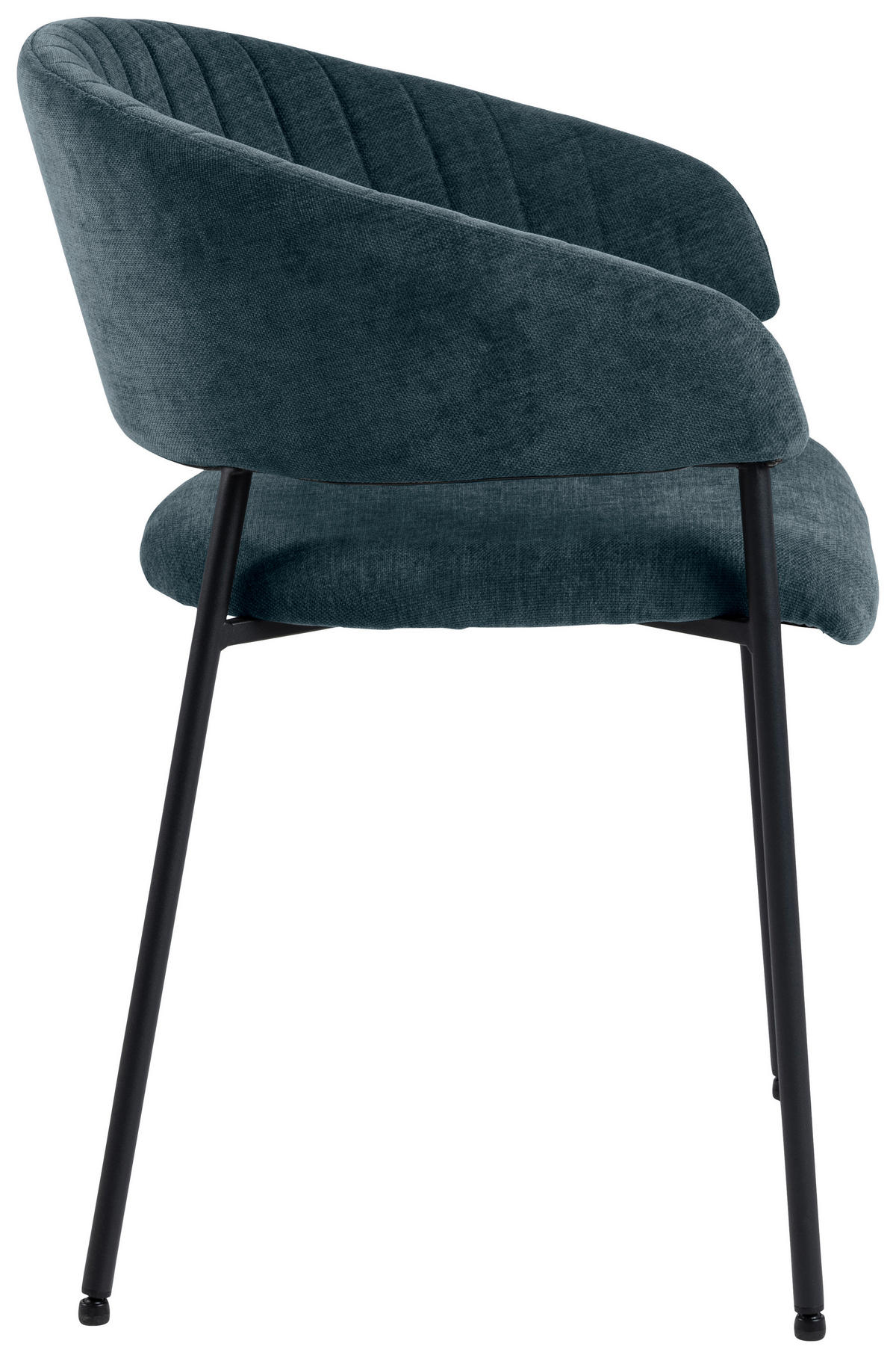 ŽIDLE S PODRUČKAMI, tkaná látka, tmavě modrá - černá/tmavě modrá, Design, kov/textil (54,5/77,5/54cm) - MID.YOU