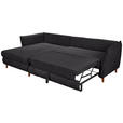 ECKSOFA in Cord Anthrazit  - Eichefarben/Anthrazit, KONVENTIONELL, Holz/Textil (284/162cm) - Carryhome