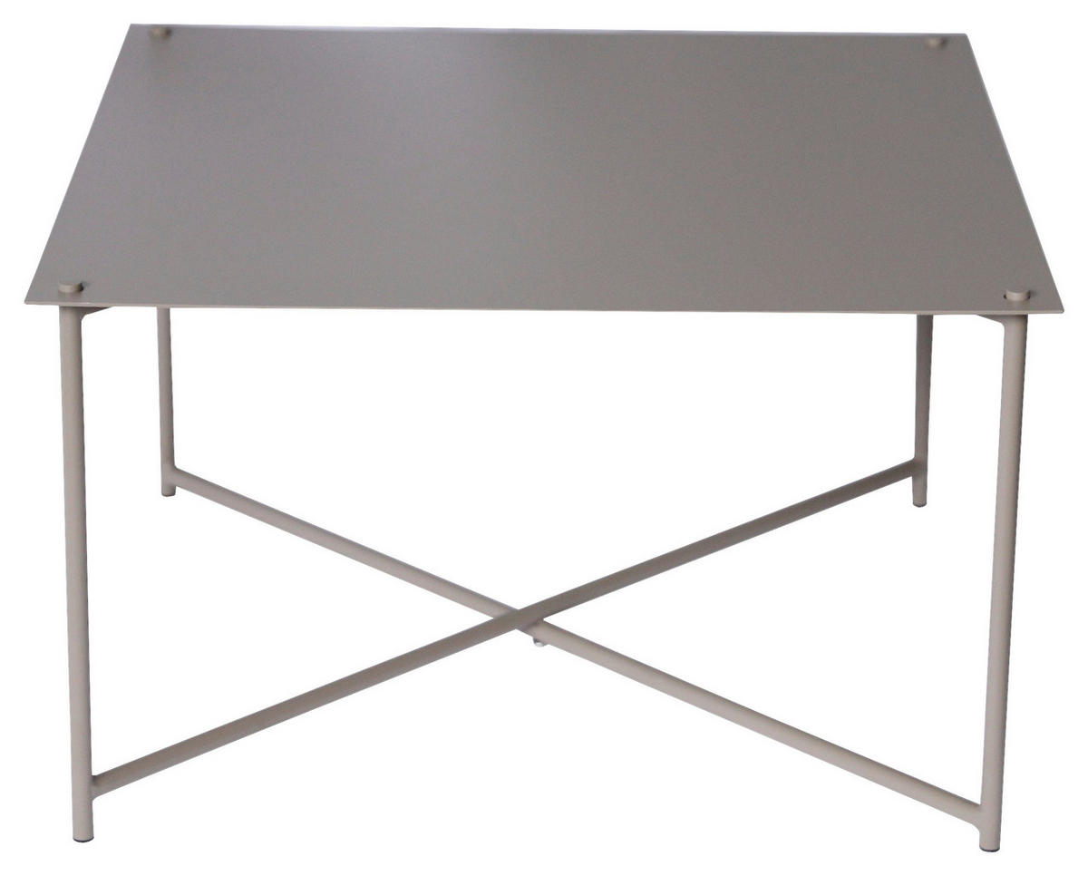 KONFERENČNÍ STOLEK, šedohnědá, kov, 70/70/42 cm - antracitová/šedohnědá, Design, kov (70/70/42cm) - Xora