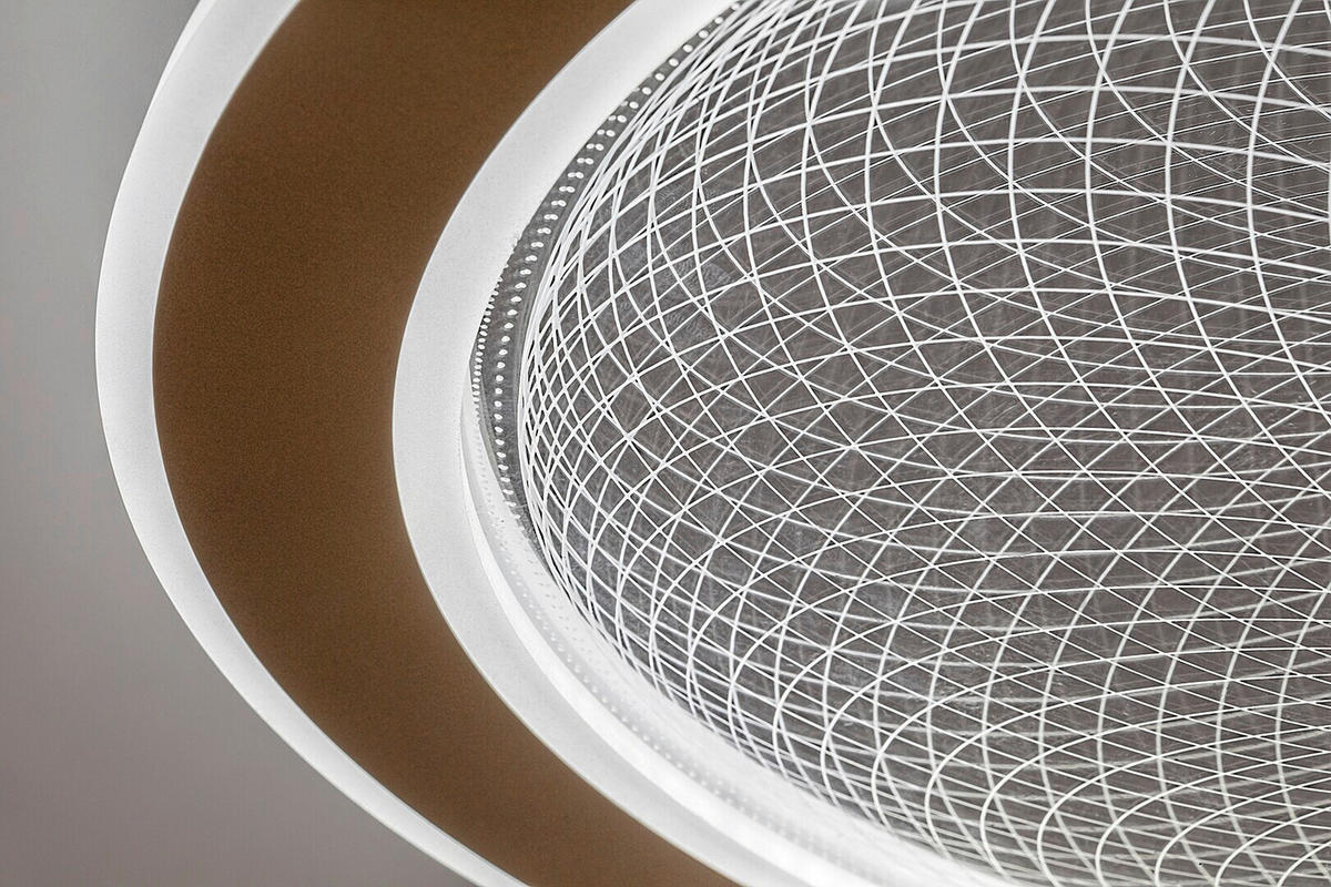 LED PLAFONJERA ZOFRAEL  - prozirna/zlatna, Dizajnerski, metal/plastika (51/6cm)