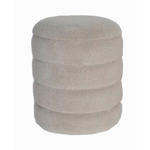 HOCKER in Kunststoff, Textil, Holzwerkstoff Khaki  - Khaki, Trend, Holzwerkstoff/Kunststoff (34/41cm) - Ambia Home