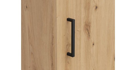 KOMMODE 45/115/40 cm in Eiche Artisan - Anthrazit/Schwarz, MODERN, Holzwerkstoff/Kunststoff (45/115/40cm) - Carryhome