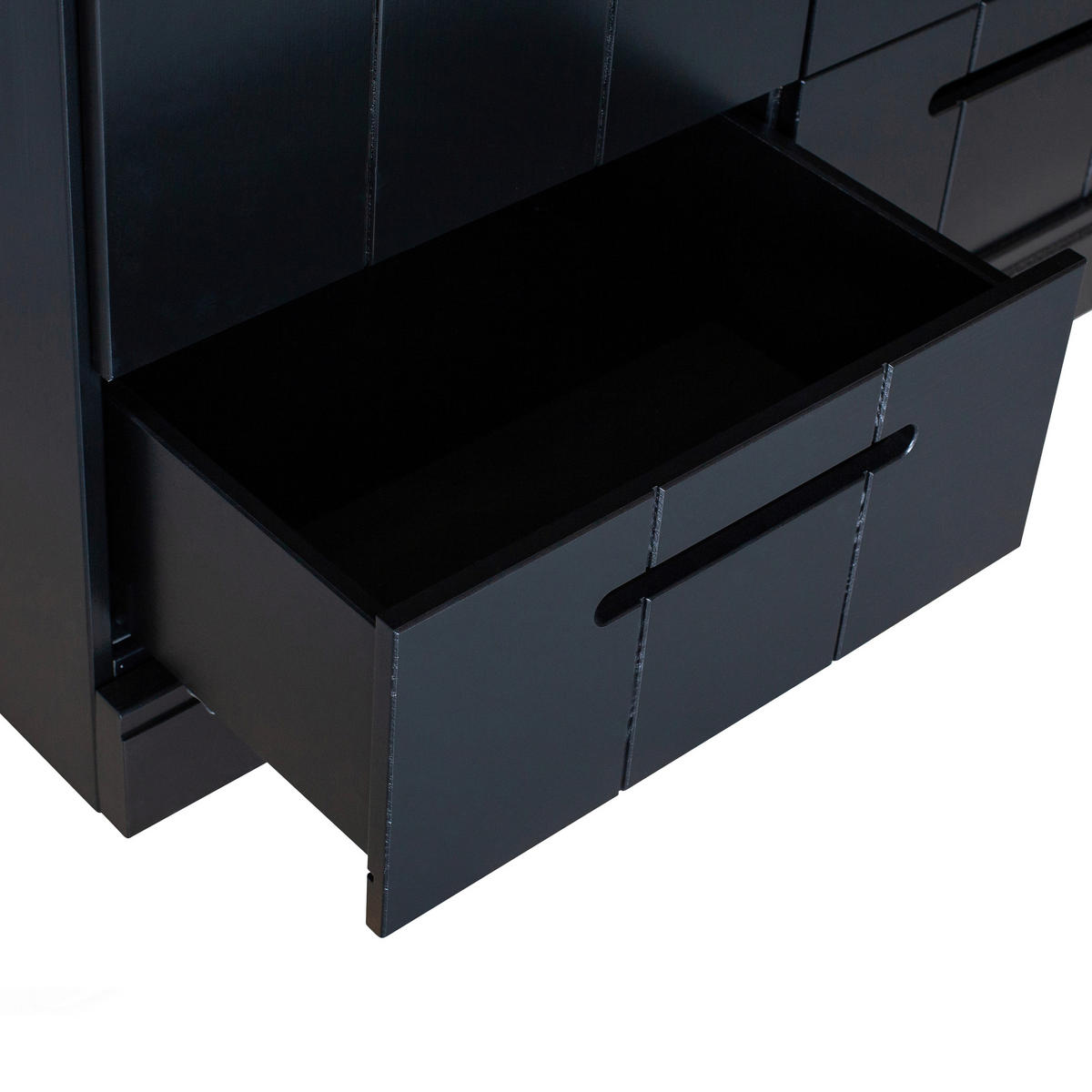 DREHTÜRENSCHRANK  in Schwarz  - Schwarz, Design, Holz (140/195/53cm) - Livetastic