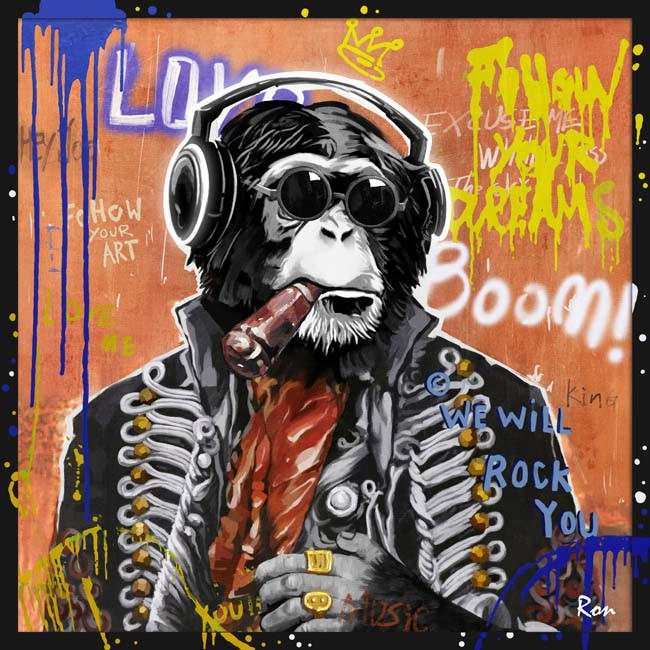 KÉP 83/4/83 cm  - többszínű, Design, műanyag/faalapú anyag (83/4/83cm)