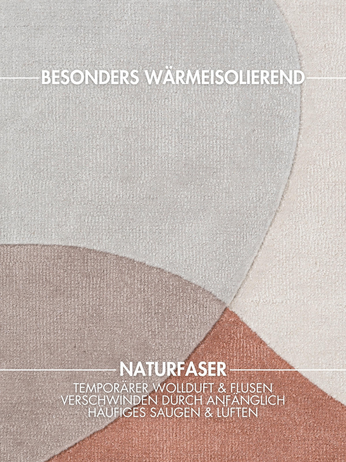 WOLLTEPPICH 120/170 cm Hackney Creme, Multicolor, Pastellblau rechteckig  - Pastellblau/Multicolor, Basics, Textil (120/170cm) - Ted Baker