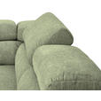 ECKSOFA Olivgrün Flachgewebe  - Chromfarben/Olivgrün, KONVENTIONELL, Textil/Metall (282/224cm) - Hom`in